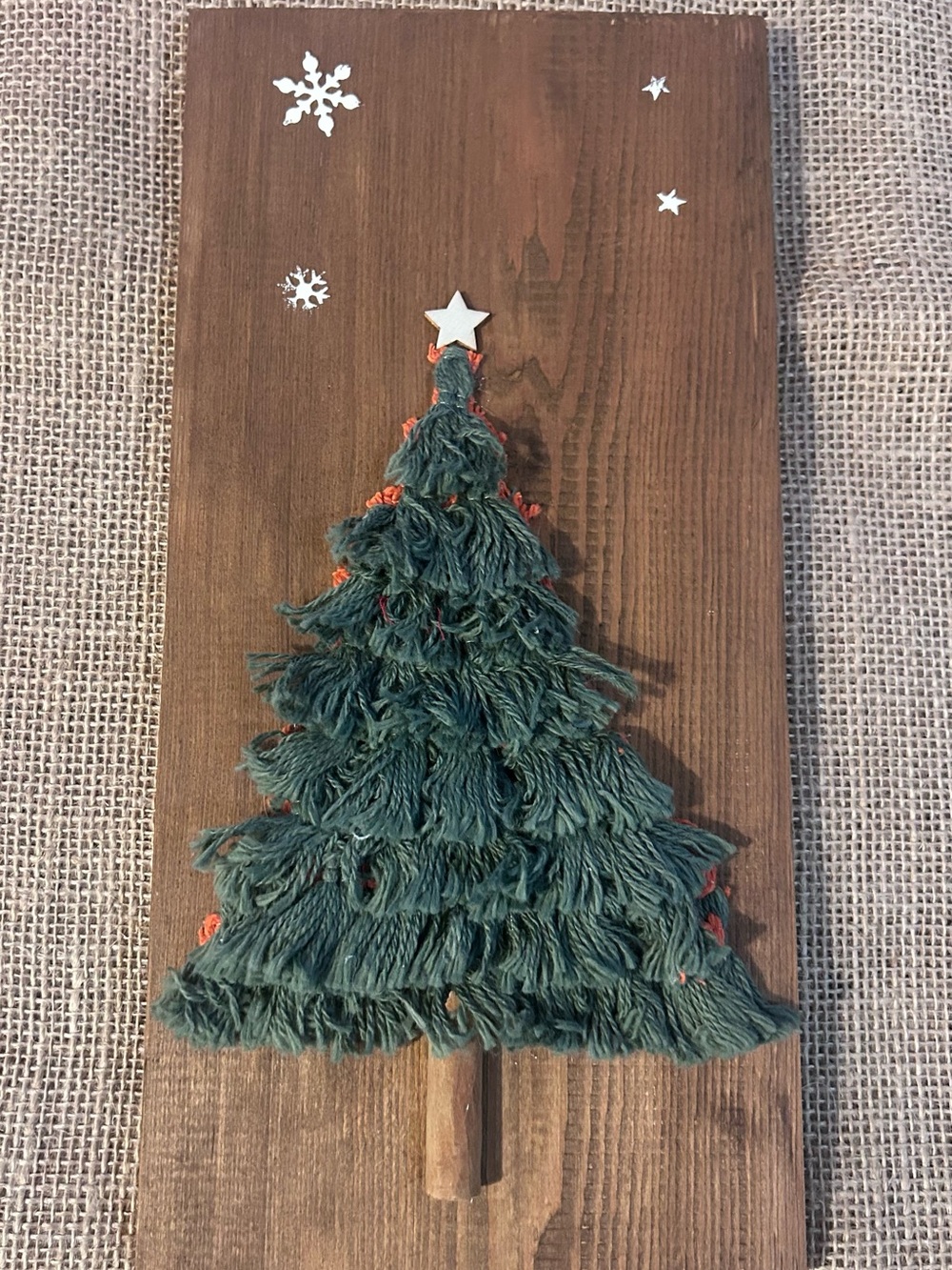 Handmade Green Christmas Tree Wall Art – Home Holiday Decor